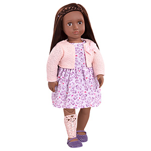 18-inch doll with prosthetic leg